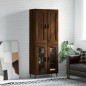 Highboard Braun Eichen-Optik 69,5x34x180 cm Holzwerkstoff Highboard Braun Eichen-Optik 69,5x34x180 cm Holzwerkstoff