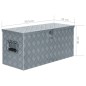 Aluminiumkiste 90,5×35×40 cm Silbern Aluminiumkiste 90,5×35×40 cm Silbern