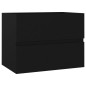 Waschbeckenunterschrank Schwarz 60x38,5x45 cm Holzwerkstoff Waschbeckenunterschrank Schwarz 60x38,5x45 cm Holzwerkstoff