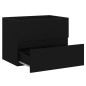 Waschbeckenunterschrank Schwarz 60x38,5x45 cm Holzwerkstoff Waschbeckenunterschrank Schwarz 60x38,5x45 cm Holzwerkstoff