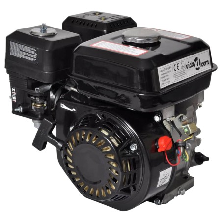 vidaXL Benzinmotor 6,5 PS 4,8 kW Schwarz