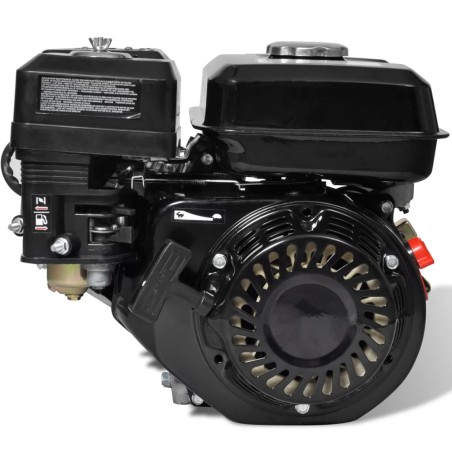 vidaXL Benzinmotor 6,5 PS 4,8 kW Schwarz