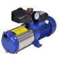 Kreiselpumpe mit Manometer 1300 W 5100 L/h Blau Kreiselpumpe mit Manometer 1300 W 5100 L/h Blau