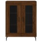Highboard Braun Eichen-Optik 69,5x34x180 cm Holzwerkstoff Highboard Braun Eichen-Optik 69,5x34x180 cm Holzwerkstoff
