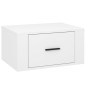 Wand-Nachttische 2 Stk. Hochglanz-Weiß 50x36x25 cm Wand-Nachttische 2 Stk. Hochglanz-Weiß 50x36x25 cm