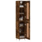 Highboard Räuchereiche 34,5x34x180 cm Holzwerkstoff Highboard Räuchereiche 34,5x34x180 cm Holzwerkstoff