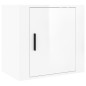 Wand-Nachttische 2 Stk. Hochglanz-Weiß 50x30x47 cm Wand-Nachttische 2 Stk. Hochglanz-Weiß 50x30x47 cm