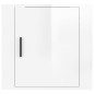 Wand-Nachttische 2 Stk. Hochglanz-Weiß 50x30x47 cm Wand-Nachttische 2 Stk. Hochglanz-Weiß 50x30x47 cm