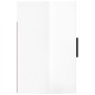 Wand-Nachttische 2 Stk. Hochglanz-Weiß 50x30x47 cm Wand-Nachttische 2 Stk. Hochglanz-Weiß 50x30x47 cm