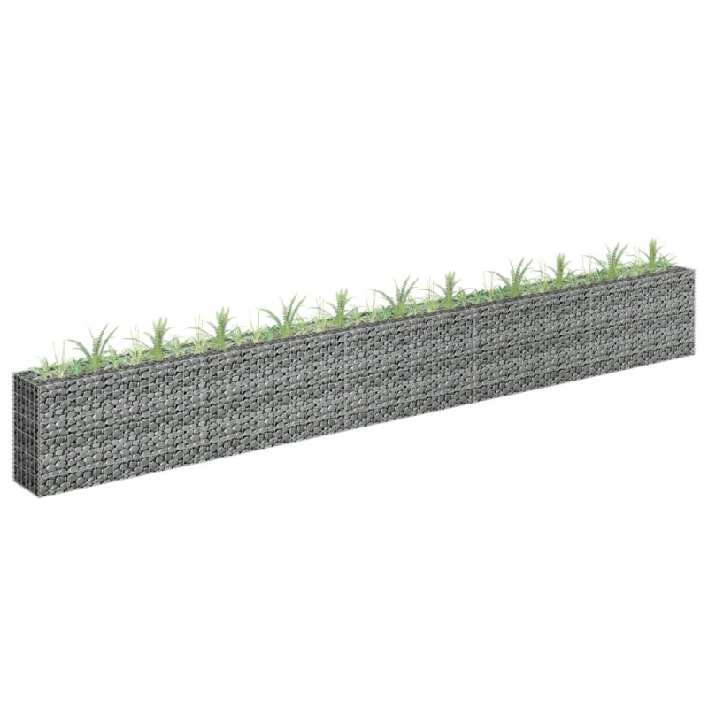 Gabionen-Hochbeet Verzinkter Stahl 450×30×60 cm Gabionen-Hochbeet Verzinkter Stahl 450×30×60 cm