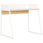 Schreibtisch Weiß und Eiche 90x60x88 cm Schreibtisch Weiß und Eiche 90x60x88 cm