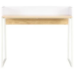 Schreibtisch Weiß und Eiche 90x60x88 cm