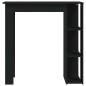 Bartisch mit Regal Schwarz 102x50x103,5 cm Holzwerkstoff Bartisch mit Regal Schwarz 102x50x103,5 cm Holzwerkstoff