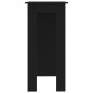 Bartisch mit Regal Schwarz 102x50x103,5 cm Holzwerkstoff Bartisch mit Regal Schwarz 102x50x103,5 cm Holzwerkstoff