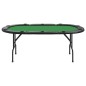 Pokertisch Klappbar 10 Spieler Grün 206x106x75 cm Pokertisch Klappbar 10 Spieler Grün 206x106x75 cm