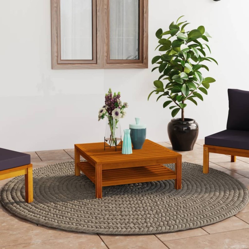 Couchtisch 65x65x35 cm Massivholz Akazie Couchtisch 65x65x35 cm Massivholz Akazie