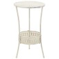 vidaXL Bistrotisch Vintage-Stil Rund Metall 40 x 70 cm Weiß vidaXL Bistrotisch Vintage-Stil Rund Metall 40 x 70 cm Weiß