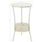 vidaXL Bistrotisch Vintage-Stil Rund Metall 40 x 70 cm Weiß vidaXL Bistrotisch Vintage-Stil Rund Metall 40 x 70 cm Weiß