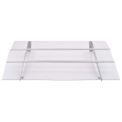Haustürvordach Sibern und Transparent 120×90 cm Polycarbonat