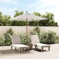 Sonnenschirm mit Holzmast Sandfarben 198x198x231 cm Sonnenschirm mit Holzmast Sandfarben 198x198x231 cm