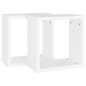 Würfelregale 2 Stk. Weiß 30x15x30 cm Würfelregale 2 Stk. Weiß 30x15x30 cm