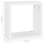 Würfelregale 2 Stk. Weiß 30x15x30 cm Würfelregale 2 Stk. Weiß 30x15x30 cm