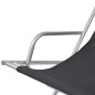 Liegestühle 2 Stk. Stahl Schwarz Liegestühle 2 Stk. Stahl Schwarz