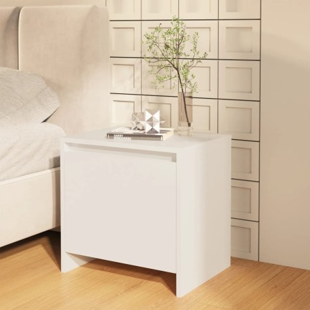 vidaXL Nachttisch Hochglanz-Weiß 45x34x44,5 cm Holzwerkstoff