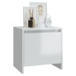 vidaXL Nachttisch Hochglanz-Weiß 45x34x44,5 cm Holzwerkstoff vidaXL Nachttisch Hochglanz-Weiß 45x34x44,5 cm Holzwerkstoff