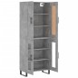 Highboard Betongrau 69,5x34x180 cm Holzwerkstoff Highboard Betongrau 69,5x34x180 cm Holzwerkstoff