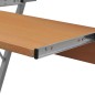 Computertisch Computerwagen PC Tisch Bürotisch Laptop auf Rollen braun Computertisch Computerwagen PC Tisch Bürotisch Laptop auf Rollen braun