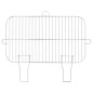 Holzkohlegrill mit Rädern Schwarz Stahl Holzkohlegrill mit Rädern Schwarz Stahl