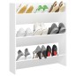 Wand-Schuhschrank Weiß 80x18x90 cm Holzwerkstoff Wand-Schuhschrank Weiß 80x18x90 cm Holzwerkstoff