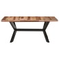 Esstisch 180x90x75 cm Massivholz Honigfarben Esstisch 180x90x75 cm Massivholz Honigfarben