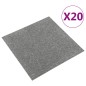 Teppichfliesen 20 Stk. 5 m² 50x50 cm Grau Teppichfliesen 20 Stk. 5 m² 50x50 cm Grau