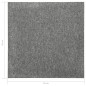 Teppichfliesen 20 Stk. 5 m² 50x50 cm Grau Teppichfliesen 20 Stk. 5 m² 50x50 cm Grau