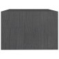 Couchtisch Grau 75x50x33,5 cm Massivholz Kiefer Couchtisch Grau 75x50x33,5 cm Massivholz Kiefer