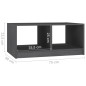 Couchtisch Grau 75x50x33,5 cm Massivholz Kiefer Couchtisch Grau 75x50x33,5 cm Massivholz Kiefer