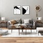 Beistelltische 2 Stk. Braun Eiche 40x40x35 cm Holzwerkstoff Beistelltische 2 Stk. Braun Eiche 40x40x35 cm Holzwerkstoff