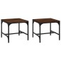 Beistelltische 2 Stk. Braun Eiche 40x40x35 cm Holzwerkstoff Beistelltische 2 Stk. Braun Eiche 40x40x35 cm Holzwerkstoff