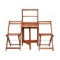vidaXL 3-tlg. Bistro-Set Klappbar Massivholz Akazie vidaXL 3-tlg. Bistro-Set Klappbar Massivholz Akazie
