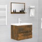 vidaXL Badspiegel Räuchereiche 60x10,5x37 cm Holzwerkstoff vidaXL Badspiegel Räuchereiche 60x10,5x37 cm Holzwerkstoff