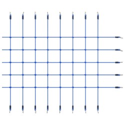 vidaXL Kletternetz 200x150 cm Blau