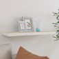 Schweberegal Eiche und Weiß 80x23,5x3,8 cm MDF Schweberegal Eiche und Weiß 80x23,5x3,8 cm MDF