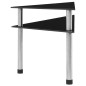 Küchenregal Schwarz 49,5x35x26 cm Hartglas Küchenregal Schwarz 49,5x35x26 cm Hartglas