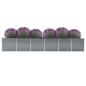Garten-Hochbeet Verzinkter Stahl 480x80x77 cm Grau Garten-Hochbeet Verzinkter Stahl 480x80x77 cm Grau