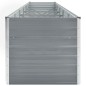 Garten-Hochbeet Verzinkter Stahl 480x80x77 cm Grau Garten-Hochbeet Verzinkter Stahl 480x80x77 cm Grau