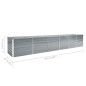Garten-Hochbeet Verzinkter Stahl 480x80x77 cm Grau Garten-Hochbeet Verzinkter Stahl 480x80x77 cm Grau