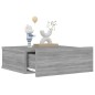 Hängender Nachttisch Grau Sonoma 40x30x15 cm Holzwerkstoff Hängender Nachttisch Grau Sonoma 40x30x15 cm Holzwerkstoff