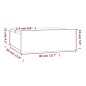 Hängender Nachttisch Grau Sonoma 40x30x15 cm Holzwerkstoff Hängender Nachttisch Grau Sonoma 40x30x15 cm Holzwerkstoff